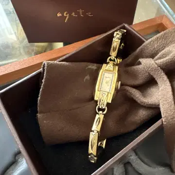agate 골드 팔찌 워치