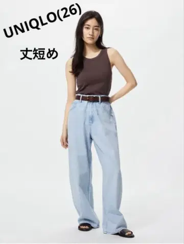 UNIQLO 배기 커브 청바지 (26) 기장 짧음