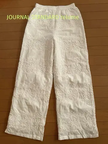 JOURNAL STANDARD relume 자수 이지 팬츠