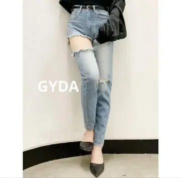 GYDA 데미지 가공 스키니 청바지 S 사이즈