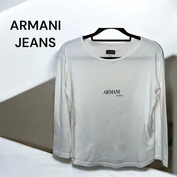 ARMANI JEANS 아르마니진 긴팔 티셔츠 화이트 42