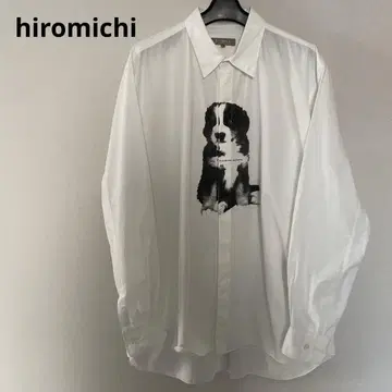 [레어] hiromichi 도그 프린트 셔츠 일본제 면 100%