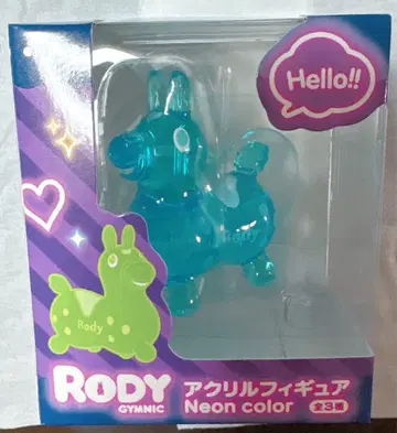 Rody 아크릴 피규어 네온 블루