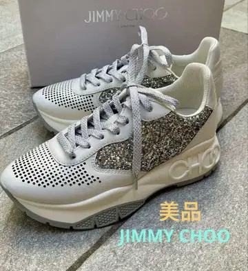 JIMMY CHOO 지미추 글리터 스니커즈 37.5
