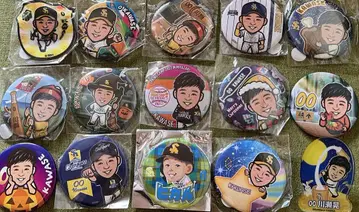 소프트뱅크 호크스 가와세 아키라 와카타카 가챠 캔뱃지 묶음 판매