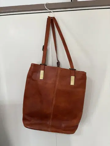 Vera Pelle 3way 브라운 가죽 토트백 백팩