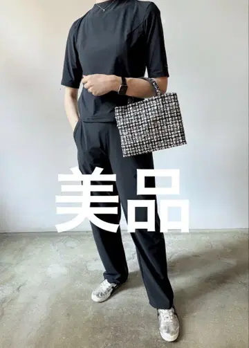 BIBI bag. 'MINI' tweed Classical Black