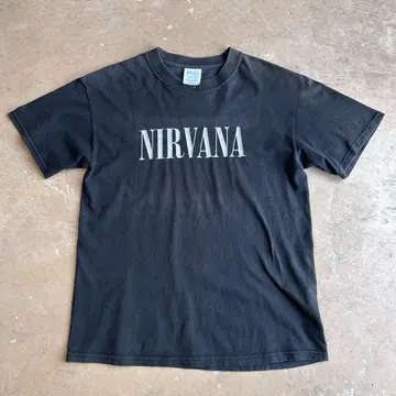 NIRVANA 닐바나 로고 블랙 티셔츠 M M&O