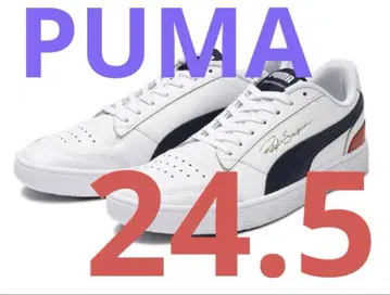 택 포함 새상품 PUMA 랄프 샘프슨 모델 천연 가죽 스니커즈 24.5
