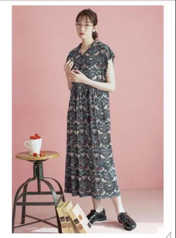 펠리시모 리프인컴포트 윌리엄 모리스 원피스 L 사이즈