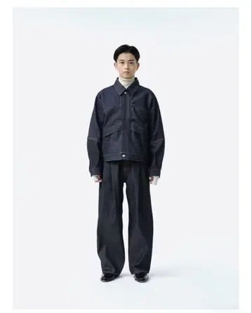 SUBLATIONS 2 TUCK WIDE DENIM PANTS 사이즈 0