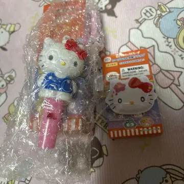산리오 앞머리 클립 호루라기 참 키티
