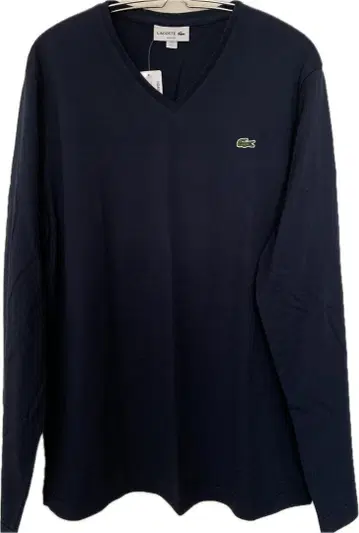 [새상품] LACOSTE 슬림 긴팔 T셔츠 일본제 V넥