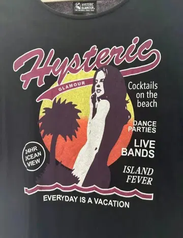 특가 상품 Hysteric Glamour 프린지 T셔츠