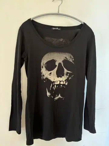 Hysteric Glamour 스컬 하트 긴팔 티셔츠