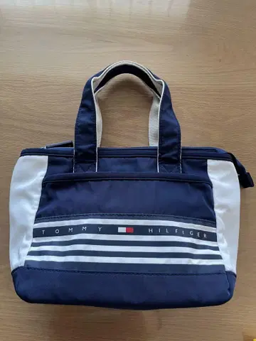 TOMMY HILFIGER 스트라이프 백 골프 라운드 토트백