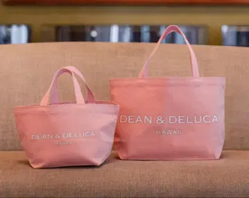DEAN & DELUCA 하와이 에코백 세트 핑크