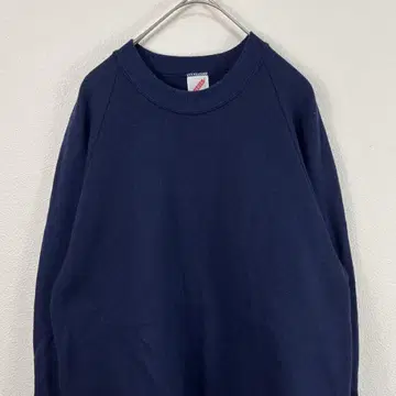 USA 90s jerzees 래글런 맨투맨 네이비