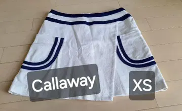 새상품급 Callaway 골프 스커트 화이트 x 블루 XS