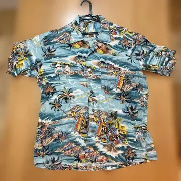 Hawaiian 알로하 셔츠 반팔 트로피컬