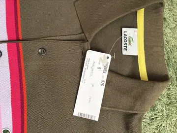 LACOSTE 브라운 피케 셔츠 사이즈 5