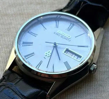 SEIKO 킹 쿼츠 5856-8040 로만 인덱스 작동 새상품급