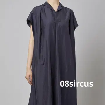 08 셔츠 원피스 반팔 네이비