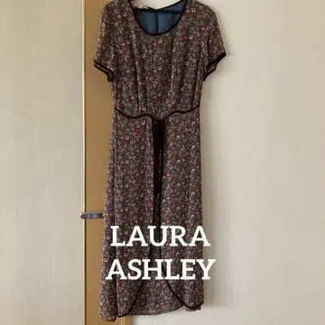 LAURA ASHLEY 꽃무늬 반팔 롱 원피스