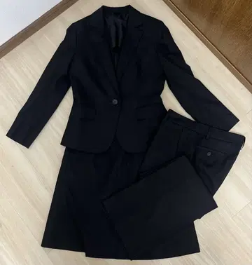 블랙 스트라이프 비즈니스 정장 세트