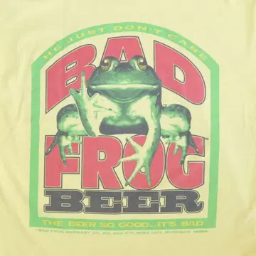 90s BAD FROG BEER