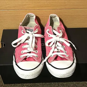 CONVERSE 핑크 로우컷 스니커즈 24cm