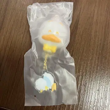 산리오 시크릿 참 오리 펙클 오렌지 리본