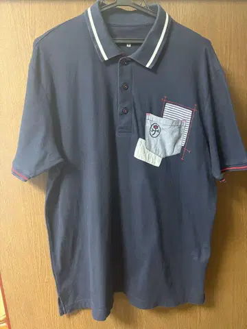 CASTELBAJAC 네이비 피케 셔츠 사이즈 50