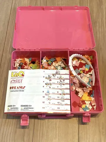 LaQ 스위트 컬렉션 약 600 부품 케이스 포함