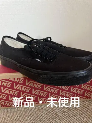 VANS 어센틱 스웨이드 BLACK/BLACK US 규격