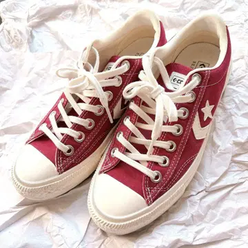 CONVERSE 다크 레드 24cm 스니커즈 쉐브론스타