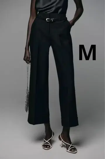 ZARA 자라 벨트 롤업 헴 팬츠 새상품, 미사용