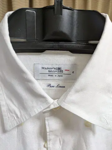 Maker's Shirt 가마쿠라 카마쿠라 셔츠 린넨 마 화이트 M