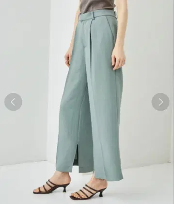 [STUDIOUS] 린넨 라이크 사이드 슬릿 팬츠