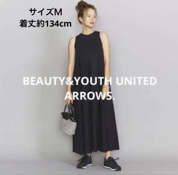 BEAUTY&YOUTH 블랙 슬리브리스 원피스 cotton 100%