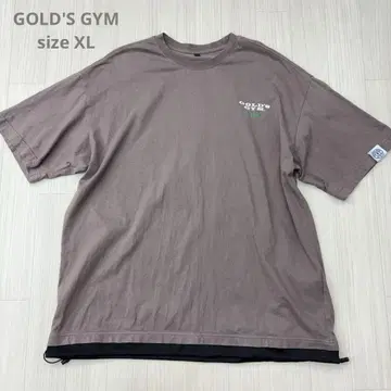 골드짐 GOLD'S GYM 레이어 티셔츠 XL 그레이지
