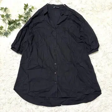 ZARA 자라 롱 셔츠 버튼다운 튜닉 겉옷