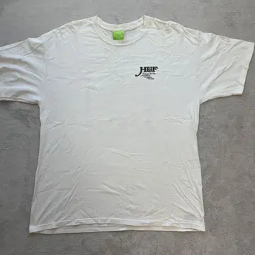 HUF 화이트 티셔츠 백 프린트