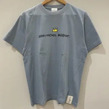 BASQUIAT M 사이즈 블루 아트 티셔츠 BQ-BQ2316