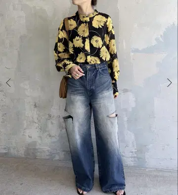 플라워 프린트 블라우스 Spick & Span