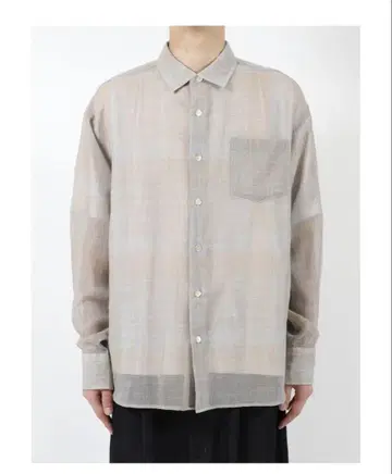 새상품 jieda CHECK SHIRT LIGHT GRAY 셔츠