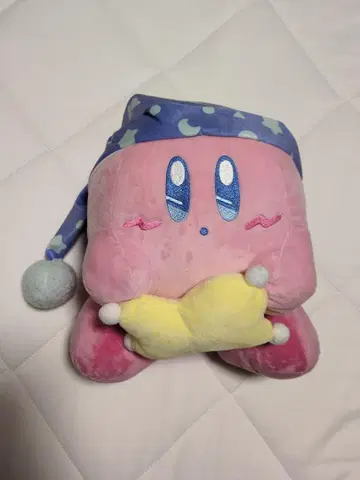 커비 BIG 봉제인형 별무늬 모자 약 30cm