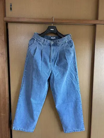 RUUBON 라이트 블루 데님 와이드 팬츠