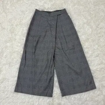 SOU SOU 팬츠 글렌체크 울 혼방 루즈핏 트레디셔널