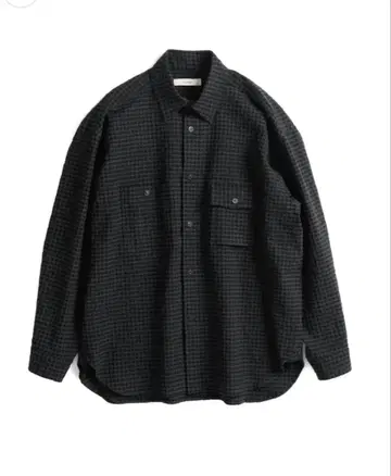 Cornier 24AW Super130's 울 코튼 체크 셔츠